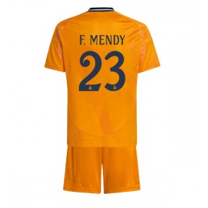 Real Madrid Ferland Mendy #23 Dětské Venkovní dres komplet 2024-25 Krátký Rukáv (+ trenýrky)